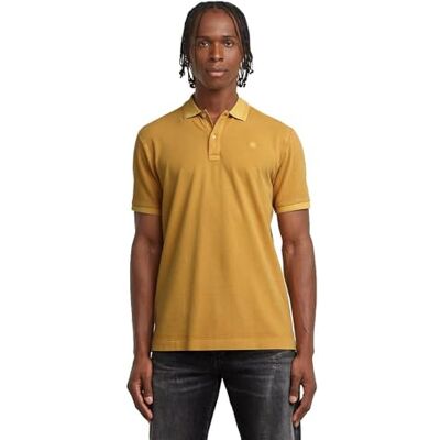 D11595 G-STAR Dunda Overdyed Slim męska koszulka polo, Brązowy (Inca Gd -d756-h176), S D11595 G-STAR Dunda Overdyed Slim męska koszulka polo, Brązowy (Inca Gd -d756-h176), S