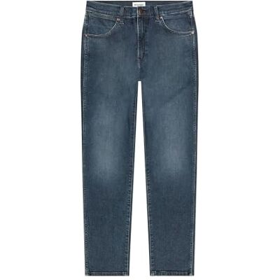 W18S Wrangler Dżinsy męskie Larston, Slim Tapered Fit, zwężane nogawki, Ocean Storm, 33W / 32L W18S Wrangler Dżinsy męskie Larston, Slim Tapered Fit, zwężane nogawki, Ocean Storm, 33W / 32L