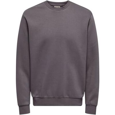 22018683-4896656 ONLY & SONS Onsceres Crew Neck Noos bluza męska, rabbit, L 22018683-4896656 ONLY & SONS Onsceres Crew Neck Noos bluza męska, rabbit, L