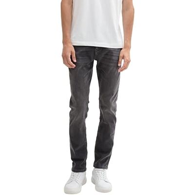 1043715 TOM TAILOR Męskie dżinsy Josh Regular Slim, 10220 Used Dark Stone Grey Denim, 29W / 30L 1043715 TOM TAILOR Męskie dżinsy Josh Regular Slim, 10220 Used Dark Stone Grey Denim, 29W / 30L