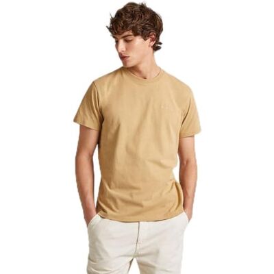 PM509206 Pepe Jeans Koszulka męska Connor, Brązowy (khaki beżowy), S PM509206 Pepe Jeans Koszulka męska Connor, Brązowy (khaki beżowy), S