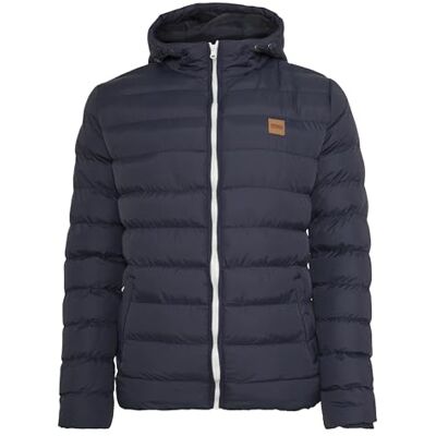 TB863-496 Urban Classics Męska kurtka Basic Bubble Jacket, kurtka zimowa dla mężczyzn z kapturem, dostępna w wielu kolorach, rozmiary XS 5XL, Nvy/Wht/Nvy, XXL TB863-496 Urban Classics Męska kurtka Basic Bubble Jacket, kurtka zimowa dla mężczyzn z kapturem, dostępna w wielu kolorach, rozmiary XS 5XL, Nvy/Wht/Nvy, XXL