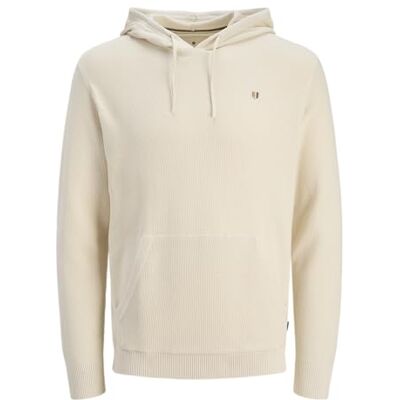12273439-4713720 JACK & JONES Męska bluza z kapturem Jprblurony Knit, whitecap gray, S 12273439-4713720 JACK & JONES Męska bluza z kapturem Jprblurony Knit, whitecap gray, S
