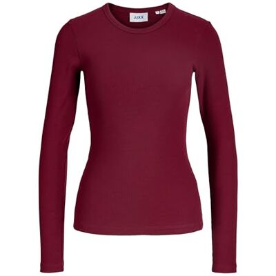 12200404-4910107 JACK & JONES Jxfreya STR Ls Rib Tee JRS Noos, Cabernet, XL 12200404-4910107 JACK & JONES Jxfreya STR Ls Rib Tee JRS Noos, Cabernet, XL