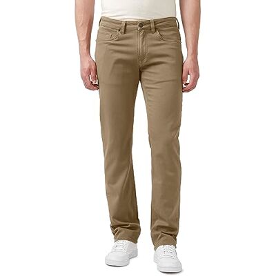BM22939 Buffalo David Bitton Men's Non-Denim Straight Leg Six French Terry Pants with Cotton Blend Stretch, Dark Beige BM22939 Buffalo David Bitton Men's Non-Denim Straight Leg Six French Terry Pants with Cotton Blend Stretch, Dark Beige