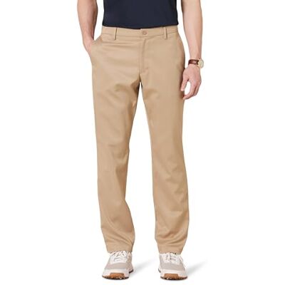 AEMN20289S24_Khaki Brown Amazon Essentials Męskie sportowe spodnie golfowe ze stretchem (dostępne w dużych i wysokich), brązowe khaki, 34 szer. x 30 dł AEMN20289S24_Khaki Brown Amazon Essentials Męskie sportowe spodnie golfowe ze stretchem (dostępne w dużych i wysokich), brązowe khaki, 34 szer. x 30 dł