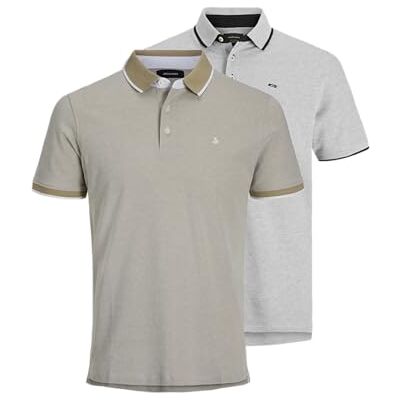 12191216-4638232 JACK & JONES Jjepaulos Polo Ss 2Pk Mp Noos (2 sztuki), Crockery/Pack:W. Lgm, L 12191216-4638232 JACK & JONES Jjepaulos Polo Ss 2Pk Mp Noos (2 sztuki), Crockery/Pack:W. Lgm, L