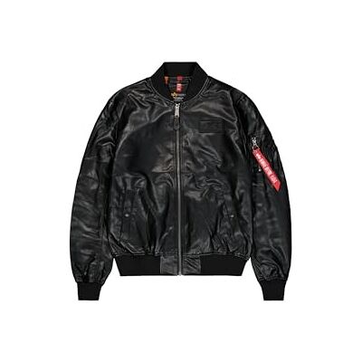 106108-03 Alpha Industries Wegańska kurtka skórzana MA-1 VF dla mężczyzn Black 106108-03 Alpha Industries Wegańska kurtka skórzana MA-1 VF dla mężczyzn Black