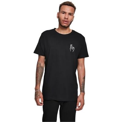 MT1485-00007-0058 Mister Tee Easy Sign Tee T-Shirt Mężczyźni, Czarny (czarny), XS MT1485-00007-0058 Mister Tee Easy Sign Tee T-Shirt Mężczyźni, Czarny (czarny), XS