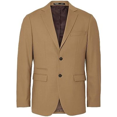 16087868 SELETED HOMME SLHSLIM-Neil BLZ B NOOS, piaskowy, 102 16087868 SELETED HOMME SLHSLIM-Neil BLZ B NOOS, piaskowy, 102