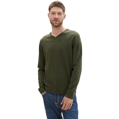 1039811 TOM TAILOR Sweter męski, 36230 Rosin Green Melange, M 1039811 TOM TAILOR Sweter męski, 36230 Rosin Green Melange, M