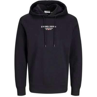 12268879-4646097 JJ REBEL Męskie dżinsy Rebel Print Sweat Hood Noos, czarny, S 12268879-4646097 JJ REBEL Męskie dżinsy Rebel Print Sweat Hood Noos, czarny, S