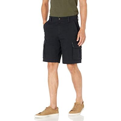 AE19018704-BlckB-31 Amazon Essentials Men's Lekkie spodenki cargo z tkaniny ripstop ze stretchem 25 cm, Czarny, 31 AE19018704-BlckB-31 Amazon Essentials Men's Lekkie spodenki cargo z tkaniny ripstop ze stretchem 25 cm, Czarny, 31