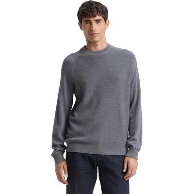 1048779 TOM TAILOR Sweter męski, 38679 Classic Dark Grey Melange, 3XL 1048779 TOM TAILOR Sweter męski, 38679 Classic Dark Grey Melange, 3XL