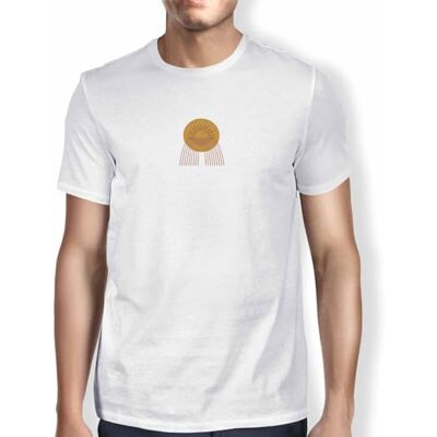 FDMTSI-103625-W-L Green Fish, Basic męski T-shirt, 100% bawełna, Regular Fit, Digital Icon Printed, rozmiar: L, kolor: biały, biały, L FDMTSI-103625-W-L Green Fish, Basic męski T-shirt, 100% bawełna, Regular Fit, Digital Icon Printed, rozmiar: L, kolor: biały, biały, L