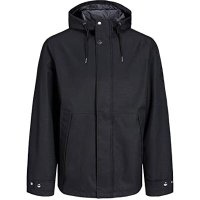 12223144 JACK & JONES Jjjax Hood kurtka męska, czarny, L 12223144 JACK & JONES Jjjax Hood kurtka męska, czarny, L