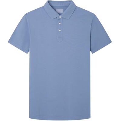 HM563257 Hackett London Męska koszulka polo Hs City Track Fz, niebieska (Chambray Blue), S, Niebieski (Chambray Blue), S HM563257 Hackett London Męska koszulka polo Hs City Track Fz, niebieska (Chambray Blue), S, Niebieski (Chambray Blue), S