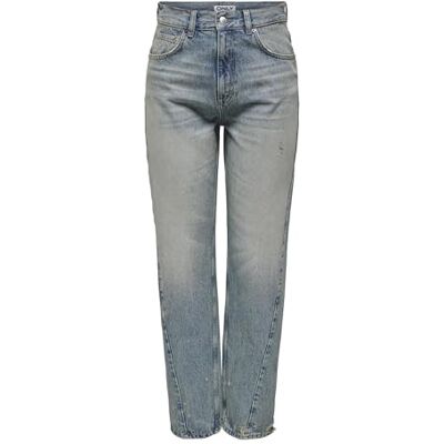15333533 ONLROBYN HW Straight L ANK Tint DNM Dot, Medium Blue Denim/Szczegóły: tinted, 29W / 30L 15333533 ONLROBYN HW Straight L ANK Tint DNM Dot, Medium Blue Denim/Szczegóły: tinted, 29W / 30L