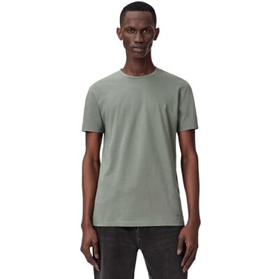 M028JB Allsaints Men's Tonic SS Crew, wiosenna zieleń, M M028JB Allsaints Men's Tonic SS Crew, wiosenna zieleń, M
