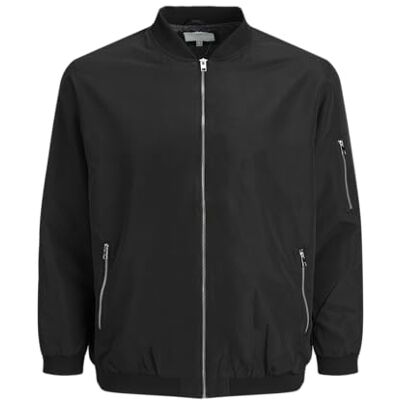 12173990 JACK & JONES Kurtka męska Blouson, czarny, 7XL Duże rozmiary 12173990 JACK & JONES Kurtka męska Blouson, czarny, 7XL Duże rozmiary