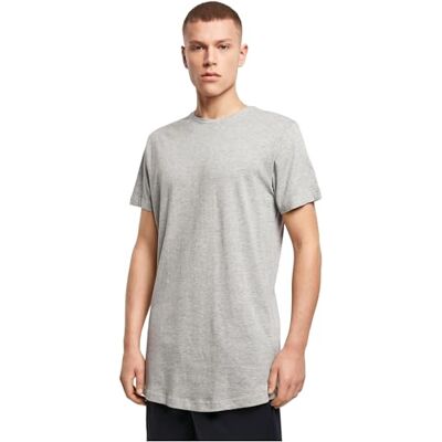BY028-00431-0051 Build Your Brand Męska koszulka Shaped Long Tee T-Shirt, Heather Grey, S BY028-00431-0051 Build Your Brand Męska koszulka Shaped Long Tee T-Shirt, Heather Grey, S