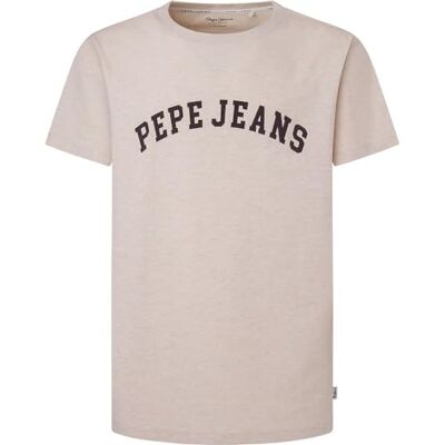 PM509224 Pepe Jeans Koszulka męska Chendler, Beżowy (kredowy biały), M PM509224 Pepe Jeans Koszulka męska Chendler, Beżowy (kredowy biały), M