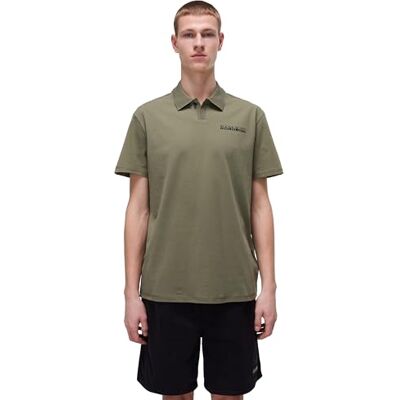 NP0A4IOO Napapijri Egea Jersey koszulka z krótkim rękawem koszulka polo oliwkowa zielona rozmiar L, Green Lichen, L NP0A4IOO Napapijri Egea Jersey koszulka z krótkim rękawem koszulka polo oliwkowa zielona rozmiar L, Green Lichen, L