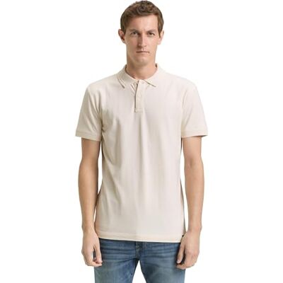1048601 TOM TAILOR Męska koszulka polo, 10348 Gardenia White, XXL 1048601 TOM TAILOR Męska koszulka polo, 10348 Gardenia White, XXL