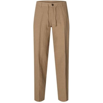 16096224-4902321 SELECTED MEN Slh196-Straight Leroy Linen BLD PNT Noos, Caribou, M 16096224-4902321 SELECTED MEN Slh196-Straight Leroy Linen BLD PNT Noos, Caribou, M