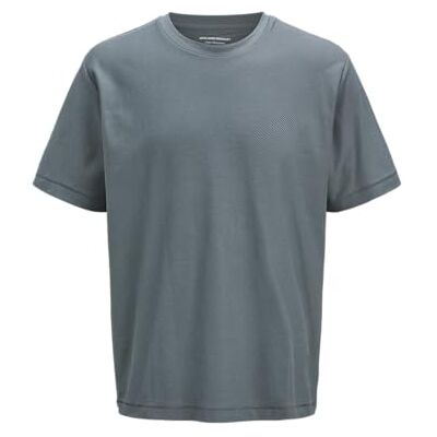 12273109-4725177 JACK & JONES Koszulka męska Jorsplit Twill Tee SS Crew Neck, stormy pogoda, L 12273109-4725177 JACK & JONES Koszulka męska Jorsplit Twill Tee SS Crew Neck, stormy pogoda, L