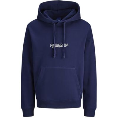 12285807-4862290 JACK & JONES Jorbleecker Minimal Sweat Hood, Ocean Cavern, XXL 12285807-4862290 JACK & JONES Jorbleecker Minimal Sweat Hood, Ocean Cavern, XXL