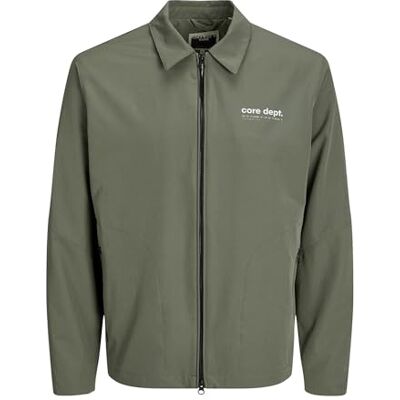 12252916 Jack&Jones JCOTRACK męska kurtka typu Shacket Bluuson, Agave Green, XS, Agave Green, XS 12252916 Jack&Jones JCOTRACK męska kurtka typu Shacket Bluuson, Agave Green, XS, Agave Green, XS
