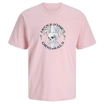 12276247-4744286 JACK & JONES Koszulka męska Jorskull Coast Tee SS Crew Neck, Tickled Pink, S 12276247-4744286 JACK & JONES Koszulka męska Jorskull Coast Tee SS Crew Neck, Tickled Pink, S