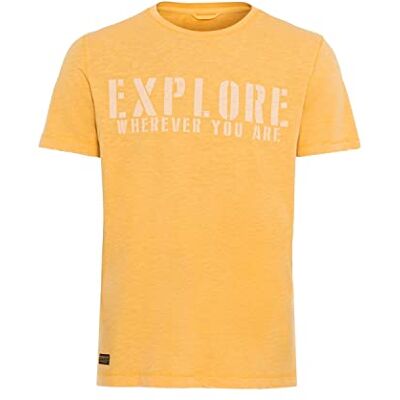 409745/7T27 camel active Męski T-shirt, żółty, S 409745/7T27 camel active Męski T-shirt, żółty, S
