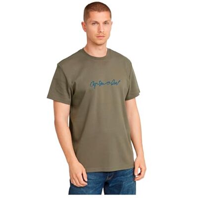 D25150 G-Star RAW G-cript Regular Tee, Brązowy (Turf -c812-273), S D25150 G-Star RAW G-cript Regular Tee, Brązowy (Turf -c812-273), S