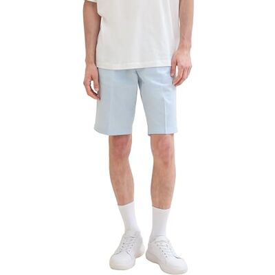 1040250 TOM TAILOR Denim Męskie szorty bermudy, 34908 Soft Powder Blue Chambray, S 1040250 TOM TAILOR Denim Męskie szorty bermudy, 34908 Soft Powder Blue Chambray, S