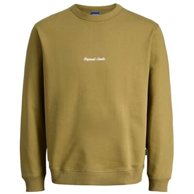12282893-4825018 JACK & JONES Jornorrebro Emb Sweat Crew Noos, oliwkowy (Olive Drab), S 12282893-4825018 JACK & JONES Jornorrebro Emb Sweat Crew Noos, oliwkowy (Olive Drab), S