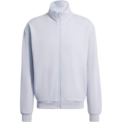 KF0348 adidas heren SOFT LUX TRACK TOP, halo silver, XL KF0348 adidas heren SOFT LUX TRACK TOP, halo silver, XL