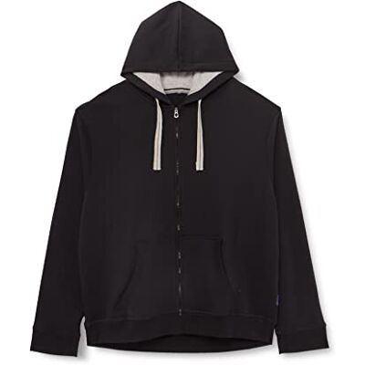 701.58-1 HRM Męska kurtka z kapturem I Premium bluza z kapturem męska z kontrastową wyściółką wewnętrzną, basic Hoodie z zamkiem błyskawicznym, wysokiej jakości i ekologiczna odzież męska, czarny, L 701.58-1 HRM Męska kurtka z kapturem I Premium bluza z kapturem męska z kontrastową wyściółką wewnętrzną, basic Hoodie z zamkiem błyskawicznym, wysokiej jakości i ekologiczna odzież męska, czarny, L