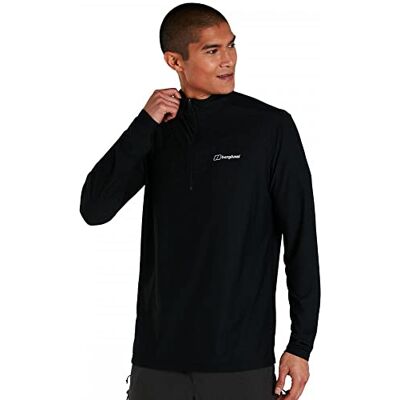 Berghaus 24/7 Długi rękaw Half Zip warstwa bazowa - Czarny Berghaus 24/7 Długi rękaw Half Zip warstwa bazowa - Czarny