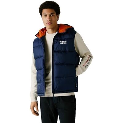RM4000002 Red Bull Racing X Pepe Jeans Męska kurtka MICRO RIPSTOP GILET, niebieska (ETON BLUE), M, Niebieski (ETON BLUE), M RM4000002 Red Bull Racing X Pepe Jeans Męska kurtka MICRO RIPSTOP GILET, niebieska (ETON BLUE), M, Niebieski (ETON BLUE), M
