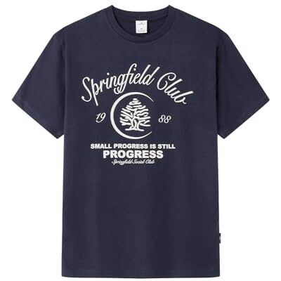 249027 SPRINGFIELD Koszulka męska Club MC, Ciemnoniebieski, XL 249027 SPRINGFIELD Koszulka męska Club MC, Ciemnoniebieski, XL