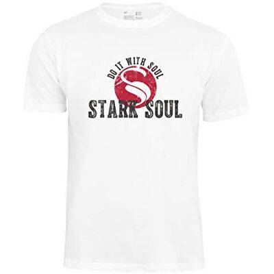 1945_STS-V.9 STARK SOUL Męski T-shirt, Biały (002) – Vintage, XXL 1945_STS-V.9 STARK SOUL Męski T-shirt, Biały (002) – Vintage, XXL