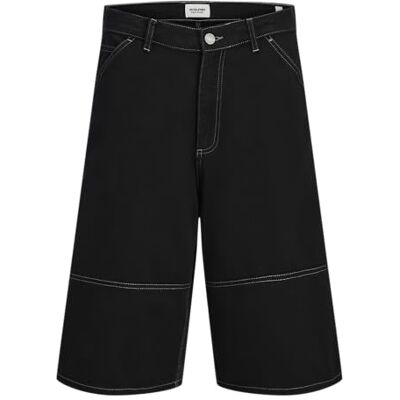 12278222-4768571 JACK & JONES Jpstowen Contrast Panel Short XLong męskie, czarny, M 12278222-4768571 JACK & JONES Jpstowen Contrast Panel Short XLong męskie, czarny, M