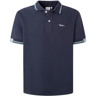 PM542156 Pepe Jeans Męska koszulka polo Harley, niebieska (Dulwich Blue), XS, Niebieski (Dulwich Blue), XS PM542156 Pepe Jeans Męska koszulka polo Harley, niebieska (Dulwich Blue), XS, Niebieski (Dulwich Blue), XS