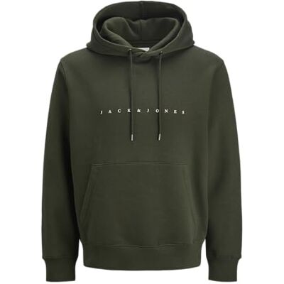 12243527-4781632 JACK & JONES Jjestar Jj Sweat Hood Noos Pls męska bluza z kapturem, Duffel Bag, 5XL 12243527-4781632 JACK & JONES Jjestar Jj Sweat Hood Noos Pls męska bluza z kapturem, Duffel Bag, 5XL
