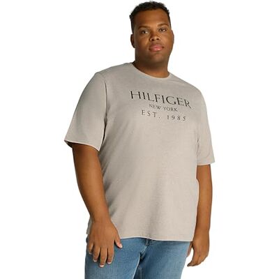 MW0MW37920HE62XLT Tommy Hilfiger Męska koszulka BT-Big Hilfiger TEE-T MW0MW37920, S/S, brązowy, 2XLT, Brązowy (wrzosowy kamyk), XXL MW0MW37920HE62XLT Tommy Hilfiger Męska koszulka BT-Big Hilfiger TEE-T MW0MW37920, S/S, brązowy, 2XLT, Brązowy (wrzosowy kamyk), XXL