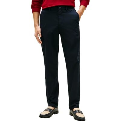 MW0MW42299 Tommy Hilfiger Męskie pół Ewb Poplin Denton Chino , niebieski, 38W / 32L MW0MW42299 Tommy Hilfiger Męskie pół Ewb Poplin Denton Chino , niebieski, 38W / 32L