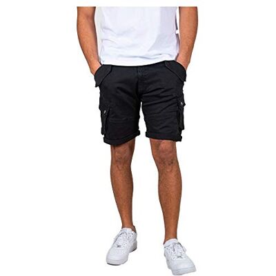116210-03 Alpha Industries Krótkie spodenki bojowe dla mężczyzn Black 116210-03 Alpha Industries Krótkie spodenki bojowe dla mężczyzn Black