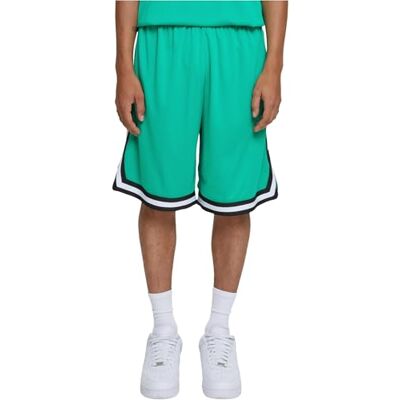 TB243 Urban Classics M?skie szorty z siateczki Stripes, zielony (Ferngreen/Black/White), S TB243 Urban Classics M?skie szorty z siateczki Stripes, zielony (Ferngreen/Black/White), S